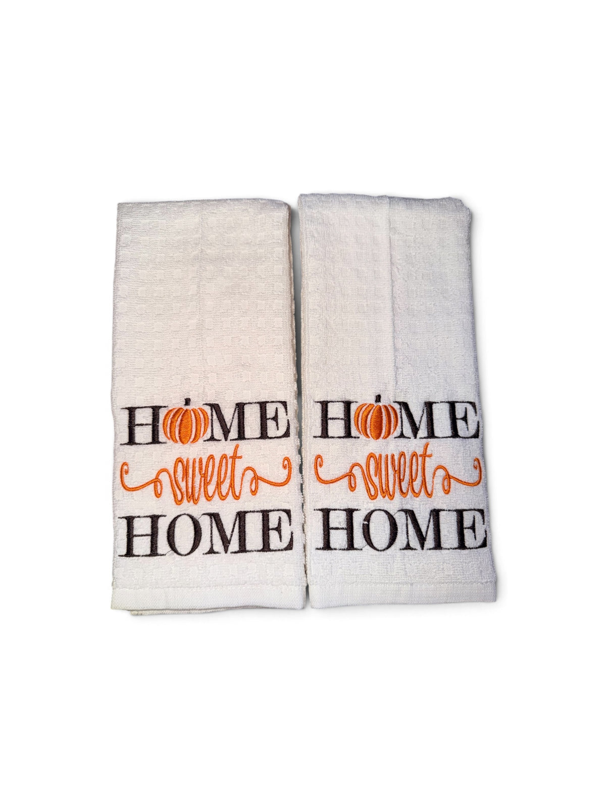 Home Sweet Home Embroidered Dish Towels – Set of 2 Crafts by Serenity