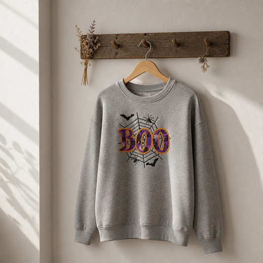 Boo Embroidered t-shirt/sweatshirt Crafts by Serenity