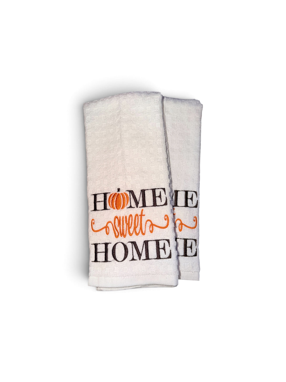 Home Sweet Home Embroidered Dish Towels – Set of 2 Crafts by Serenity