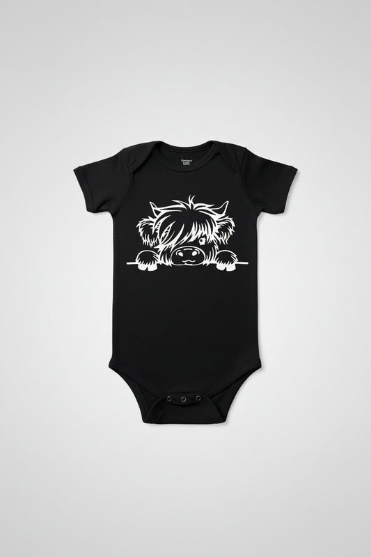 Highland Cow Infant Onesie Crafts by Serenity