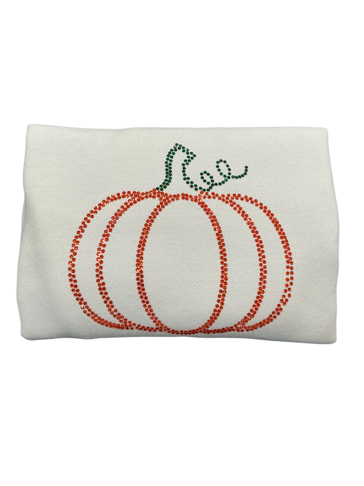 Pumpkin Rhinestone Sweatshirts Crafts by Serenity
